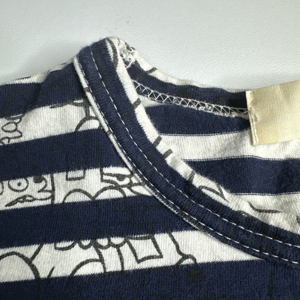 Commes des Garcons Play x Matt Groening Navy Blue Striped Long Sleeve Size Small - Picture 9 of 13